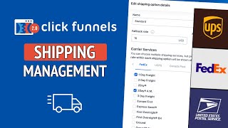 Shipping Management in Clickfunnels 20  Clickfunnels 20 Tutorial [upl. by Sudaorb284]