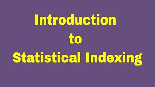 INTRODUCTION TO STATISTICAL INDEXING  Information Retrieval Systems  IRS [upl. by Arrais177]