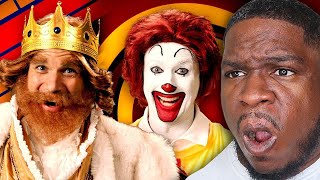 Ronald McDonald vs The Burger King Epic Rap Battles of History REACTION [upl. by Nytsirc]