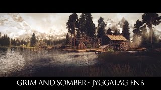 TES V  Skyrim Mods Grim and Somber Jyggalag ENB [upl. by Hermine]