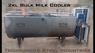 2000 Litre Bulk Milk Cooler  2Kl Milk Cooling Machine Video [upl. by Calloway]