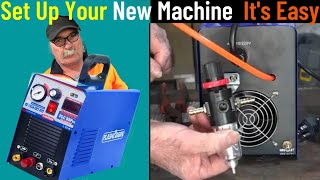 50 Amp Plasma Cutter How to Set It Up StepbyStep [upl. by Ennaeilsel]