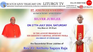 Fr Anthony Sagaya Raja  Sacerdotal Silver Jubilee  THANKSGIVING HOLY EUCHARIST 530pm  27724 [upl. by Hsirk]