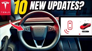 10 NEW Features from Tesla Update Its Here [upl. by Llerruj]