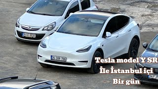 Tesla model y SR İstanbul içi kullanım değerleri [upl. by Atteynot698]