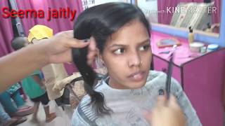 Easy Side Bangs Hair cutside Swept Bangs2 Types Bangs haircutSeema jaitly [upl. by Nereus]