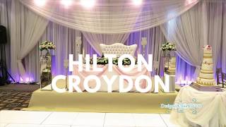 The Hilton Croydon Hotel Wedding  By Designer Chair Covers To Go [upl. by Eshman]