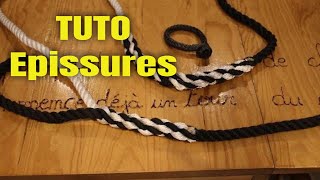 15Epissures et réparation sur cordage 3 torons Matelotage TUTO VoilierLa Désirade [upl. by Letnohc]