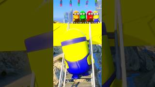 GTA V  YELLOW MINION SUPER JUMP WITH COLOUR MINIONS BUT ALL CLEARED EP440 shorts [upl. by Emie]