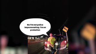 Police impersonator tries to pull over real police [upl. by Jamil192]