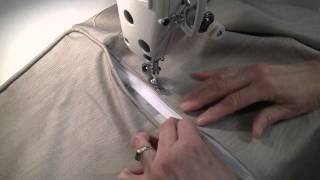 How to Sew a Zipper in a Pillow with Piping  Part 2 [upl. by Yliram]