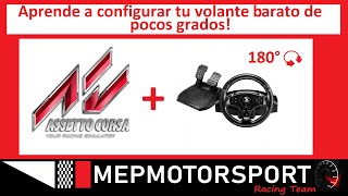 Como CONFIGURAR un volante de POCOS GRADOS de giro y BARATO en ASSETTO CORSA [upl. by Ssitnerp]