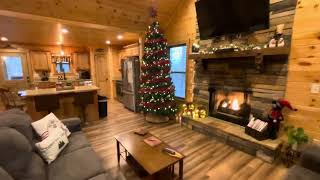 Christmas Time at the Cabin in Ellijay GA in Coosawattee River Resort on the top of Eagle mountain [upl. by Soloman317]