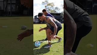 Willie Tonga on staying on your toes and drawing power from your back leg when tackling 🏉🔥 rugby [upl. by Kiah57]