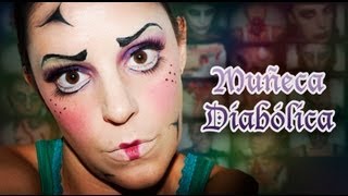 Maquillaje Halloween Muñeca Makeup FX [upl. by Ylerebmik]