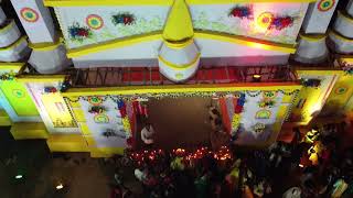 Mohammad Ganj Durga Puja Dronshot [upl. by Doralin]