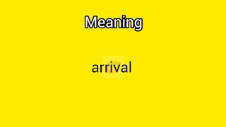 arrival meaning in English amp Telugu  Googul Dictionary dictionary meanings telugu english [upl. by Canotas]