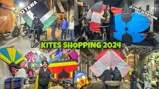 Kites Shopping 2024 😱 Most Expensive Kites  6 Tawa  Patang  12 Tawa  3 Tawa  Lohri Shopping [upl. by Kind997]