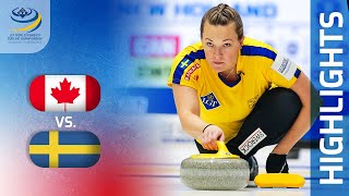 CANADA v SWEDEN  Roundrobin game Highlights  LGT World Women’s Curling Championship 2023 [upl. by Akerdal]