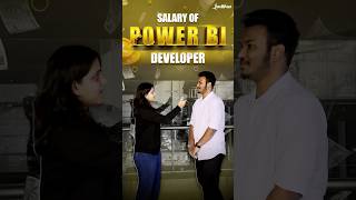 Salary of Power BI Developer  Power BI Salary in India  Intellipaat Shorts PowerBI Developer [upl. by Inhoj]