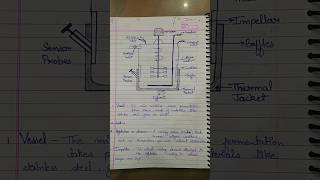 Fermentor parts and diagramfermentationmicroorganismsmicrobiologybioprocessmicrobeytshorts [upl. by Danell]