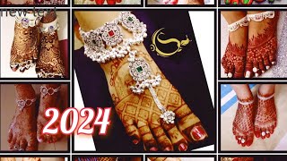 bridal payal design 2024 chandi payal design  new silver Anklet designs  bridal payal designs [upl. by Longo]