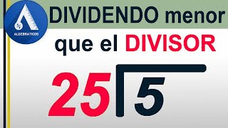 DIVISIÓN DE UN NÚMERO DIVISOR MAYOR QUE EL DIVIDENDO Nivel Secundaria [upl. by Derzon]