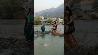 Haridwar ghuma de o bhole Shiv Parvati short video [upl. by Ahseinar]