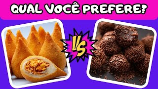 QUAL VOCÊ PREFERE VERSÃO DOCES OU SALGADOS 🧁🍨 ❌ 🍕🍔 [upl. by Wystand932]