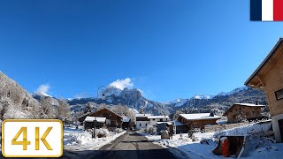 Vinzier to Bernex France Driving Video  Winter 2022【4K】 [upl. by Ibbob]