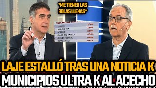 ANTONIO LAJE CRUZÓ A LOS INTENDENTES KIRCHNERISTAS TASAS MUNICIPALES IMPAGABLES [upl. by Eseerehc]