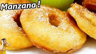 ROSQUILLAS de MANZANA 😍🍏🍩 DONUTS o DONAS súper RICAS FÁCIL RÁPIDA y DELICIOSA POSTRE Receta  723 [upl. by Ziguard]