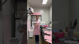 Owning a bakery 🥹🎀 bakeryowner bakerlife baking [upl. by Nellak]