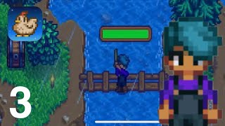 Stardew Valley Mobile  Gameplay Walkthrough  Day 3 Year 1  Rainy day Fishing AndroidiOS [upl. by Renelle]