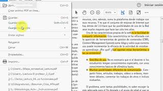 Textos Resaltar texto de un documento PDF con Adobe Reader [upl. by Nananne452]