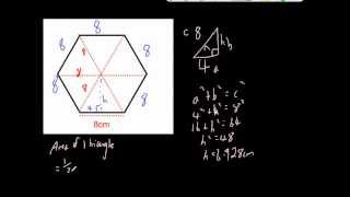 Area of a Hexagon [upl. by Yekcor]