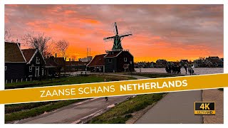 Zaanse Schans Netherlands 🇳🇱 4K Walking Tour [upl. by Kailey]