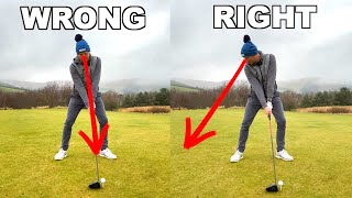 The EASIEST Way To Hit Driver Straight  Works For Irons Too [upl. by Earesed]