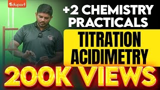 Plus Two Chemistry Practical  Estimation of NaOH  Titration  Acidimetry  Eduport Plus Two [upl. by Kraska724]