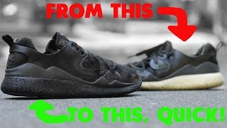 Quickest and Easiest way to black out BOOST midsoles [upl. by Colman]