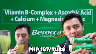 BEROCCA PERFORMANCE WITH VITAMIN B COMPLEX  ASCORBIC ACID  CALCIUM  MAGNESIUM  ZINC REVIEW [upl. by Alisan]