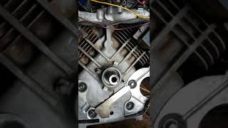 Flywheel crank seal on a CH25s Kohler Command [upl. by Eyllib129]