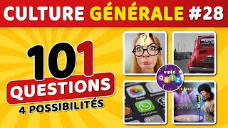 🎯 QUIZ DE CULTURE GÉNÉRALE 28  101 questions  4 possibilités  1 bonne réponse [upl. by Rolfston560]