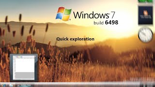 Windows 7 build 6498  how the features looked in 2007 [upl. by Robers]