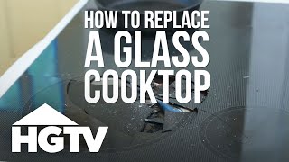 How to Replace a Glass Cooktop  HGTV [upl. by Akerdna162]