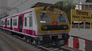 CR Local Train LonavalaPune Local  Journey from Talegaon to Chinchwad IRMSTS Open Rails [upl. by Ppik]