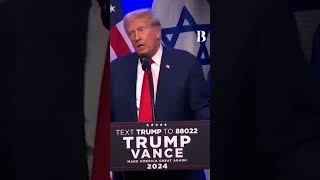 Moment Trump Sends Direct Message to Hamas Supporters In America america [upl. by Arrek]