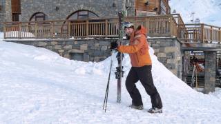 How To Walk On Snow  Beginner Ski Lesson [upl. by Crystie]