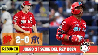 DIABLOS ROJOS a un PASO DEL CAMPEONATO en SERIE DEL REY tras derrotar 20 a SULTANES  Resumen [upl. by Brigg]