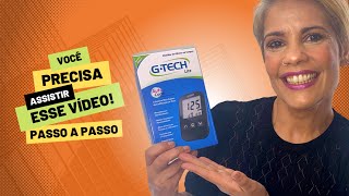 Como usar um Glicosímetro Medidor de Glicose  GTech Lite  Atualização 2022 diabetes glicemia [upl. by Close]